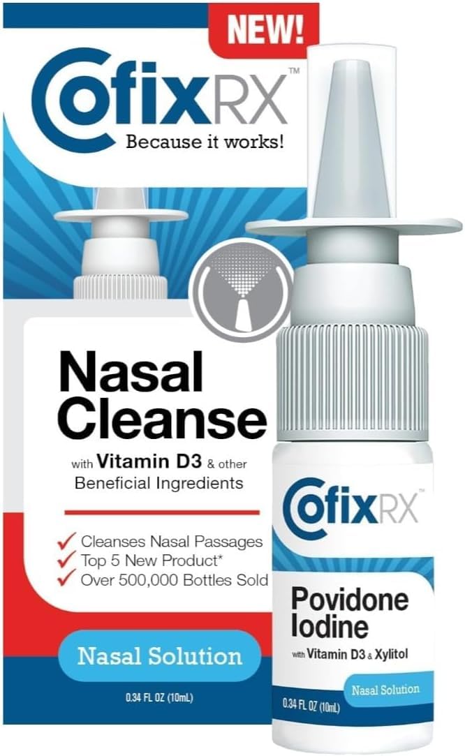 COFIXRX envase compacto de limpieza nasal para uso diario y comodidad