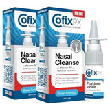 COFIXRX Nasal Cleanse Spray: dos botellas para uso diario y protección suave.