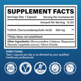 Cofure Tudca 500 mg cápsula detalle muestra dosis diaria fácil