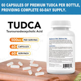 Cofure Tudca 500 mg etiqueta sin gluten apta para dietas