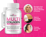 CogniTune Multi Colágeno cápsulas en mano para uso diario.