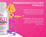 CogniTune Multi Colágeno enfoque en piel, cabello y uñas.