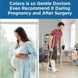 Colace, folleto médico que resalta la recomendación profesional.