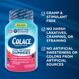 Colace gomitas sin estimulantes: alivio suave sin laxantes fuertes.