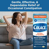 Colace, uso diario en casa para tránsito intestinal más cómodo.
