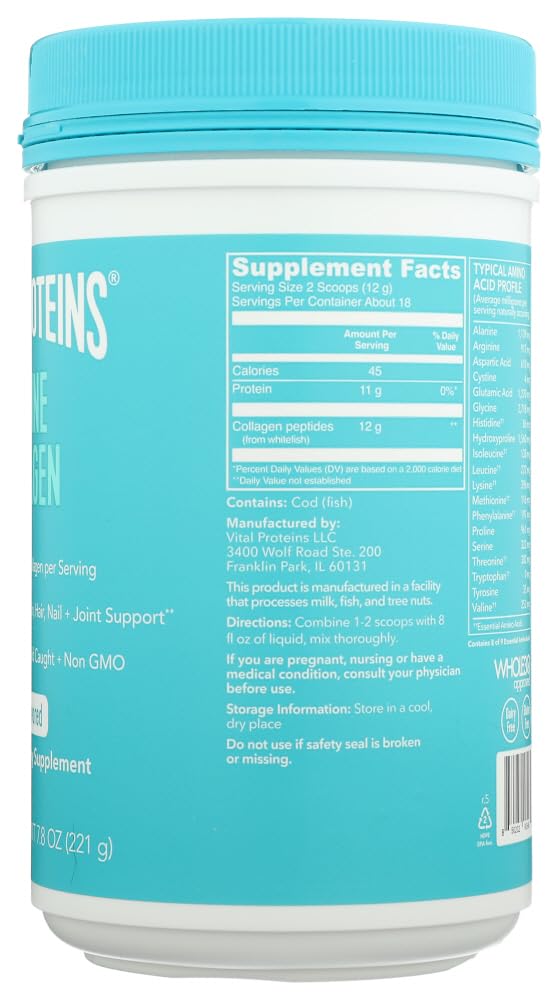 Colágeno marino Vital Proteins, estilo de vida diario en bebidas y preparaciones.