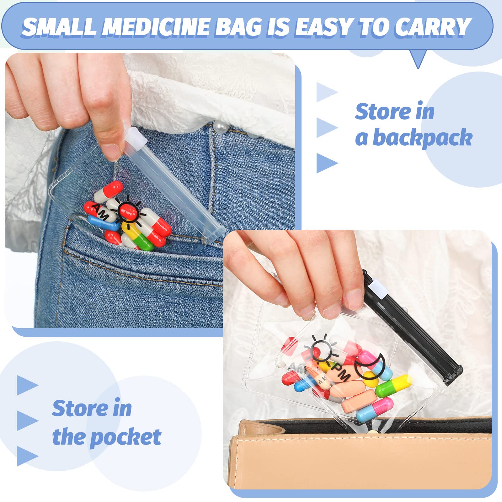 Colarr accesorios de medicación para viaje compacto y práctico