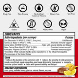 Cold-Eeze Plus Defense sin gluten, soja ni lácteos para mayor compatibilidad.