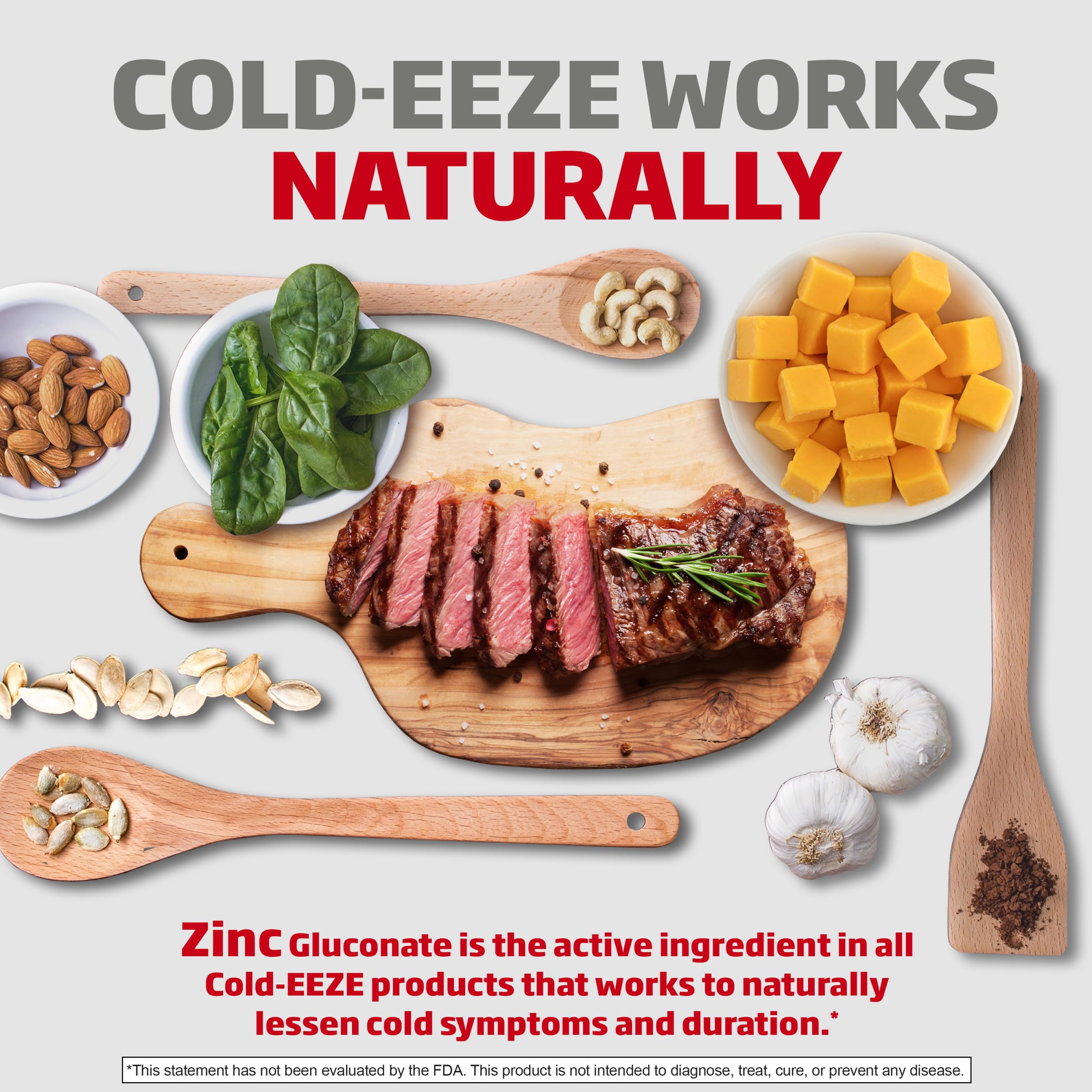 Pastillas Cold-Eeze Plus Defense en acción para reducir la severidad de síntomas.
