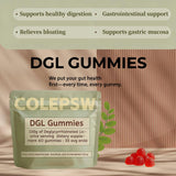 COLEPSW DGL gomitas destacan extracto de regaliz 400 mg para bienestar estomacal