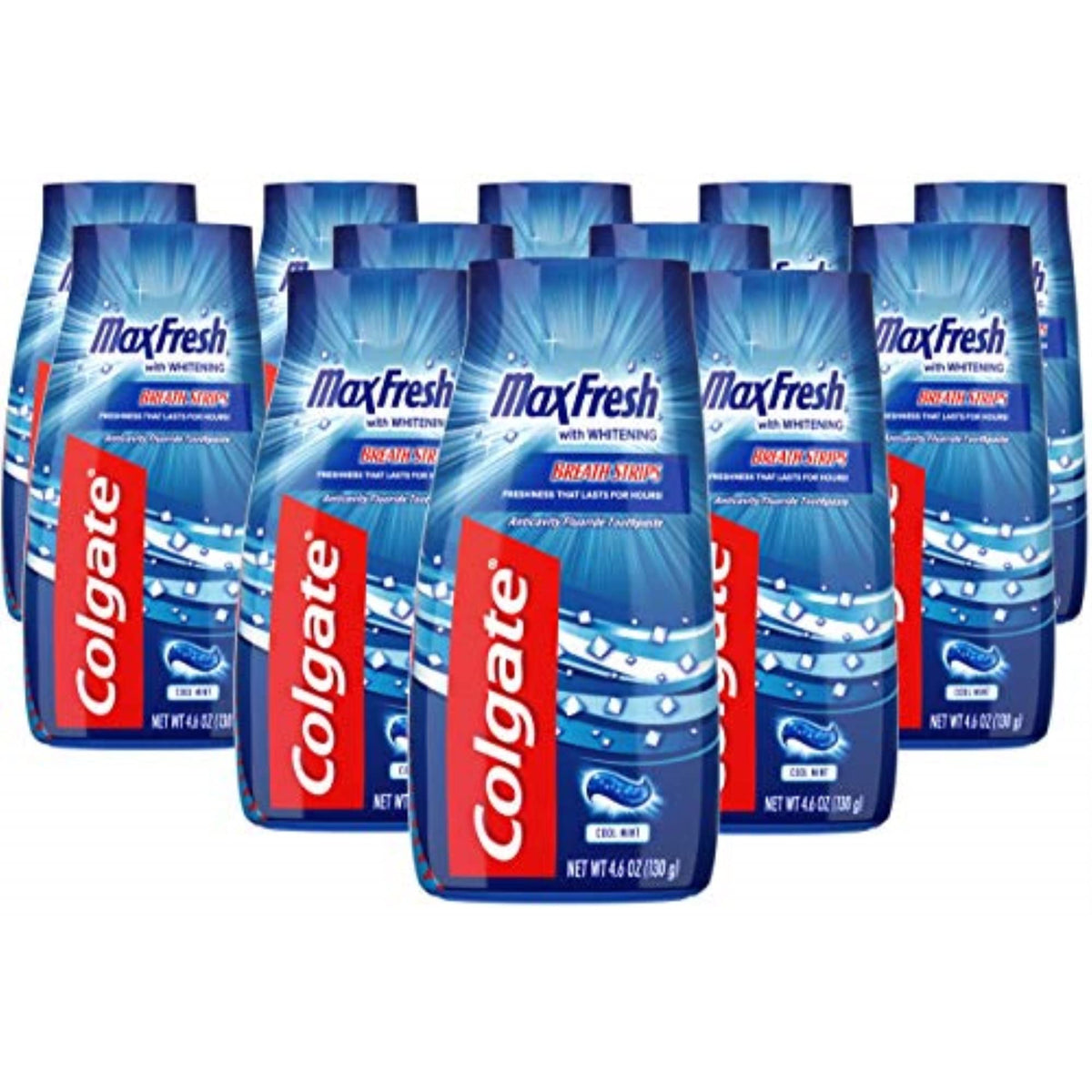 Colgate 2 en 1 pasta dental gel frente, limpieza suave y frescura duradera