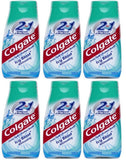 Colgate 2 en 1 con sabor frío helado para una sensación fresca durante el cepillado.