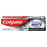 Colgate Advanced White Charcoal: pasta dental de 75 ml para blanqueamiento suave diario.