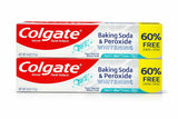 Colgate blanqueamiento con bicarbonato y peróxido en tubo, sensación de limpieza y frescura.