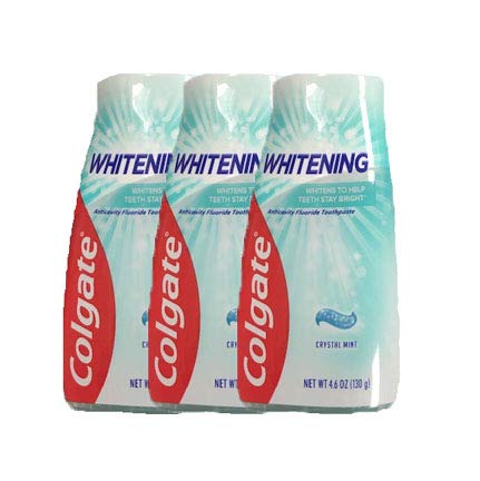 Colgate Crystal Mint: tres tubos para uso diario.