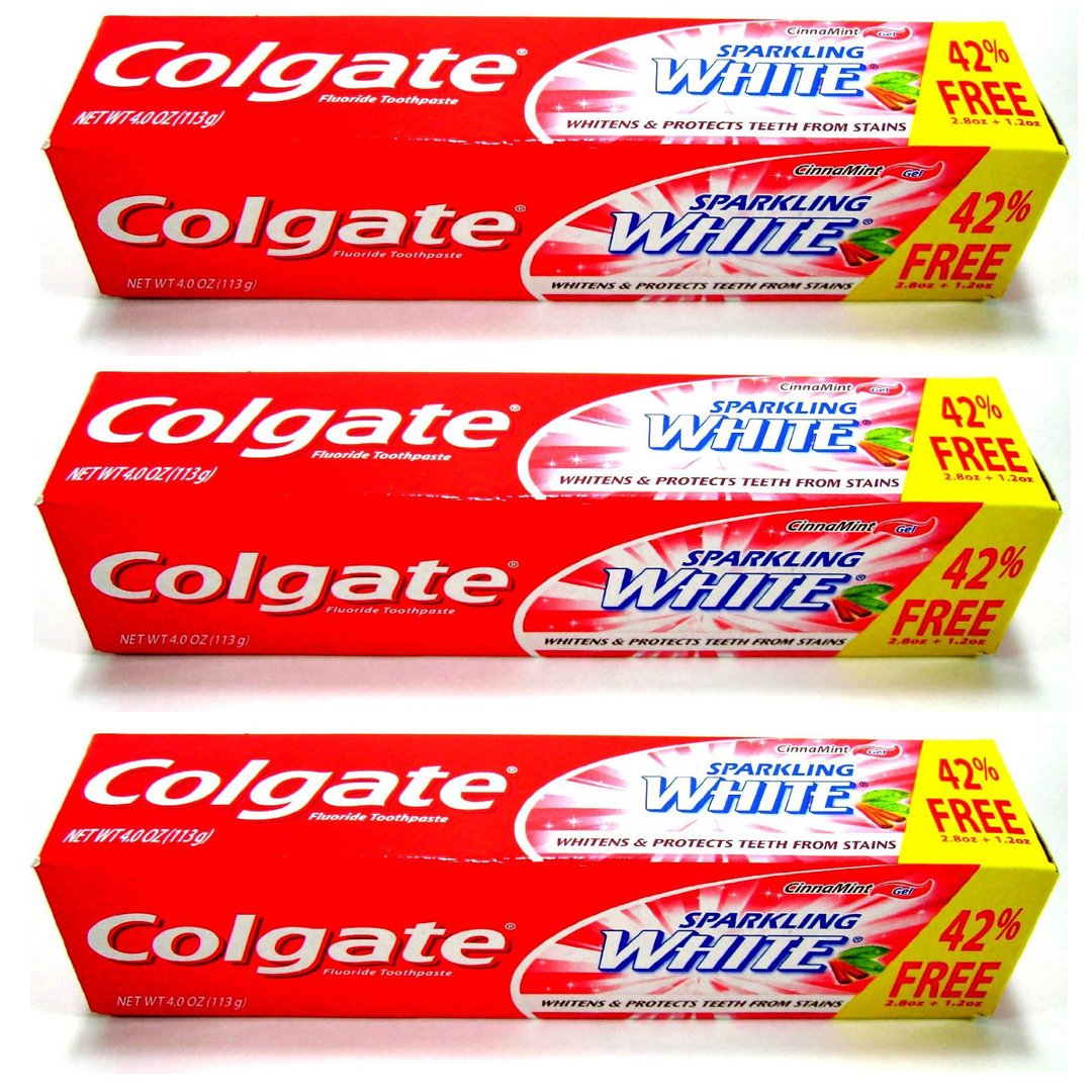 Colgate 3 pack en tubo para blanquear dientes y prevenir manchas futuras