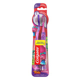 Cepillo Colgate Trolls para niños en empaque, almacenamiento divertido y práctico.