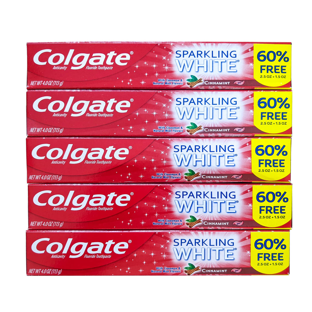 Colgate Cinnamint pasta dental, limpieza profunda y aliento fresco para la familia.