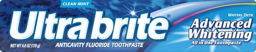 Colgate Ultra Brite enfocado en blanqueamiento de superficie de dientes.
