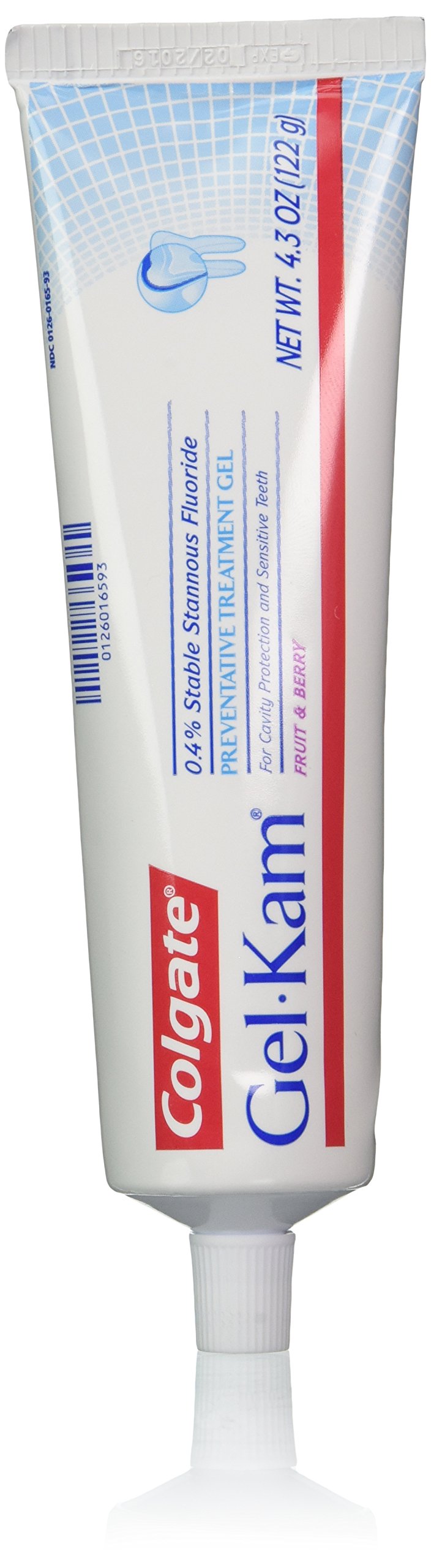 Gel Colgate Gel-Kam con sabor fruta y baya para protección dental y alivio de la sensibilidad