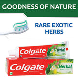 Colgate Herbal Anticaries: empaque visible para almacenamiento práctico.