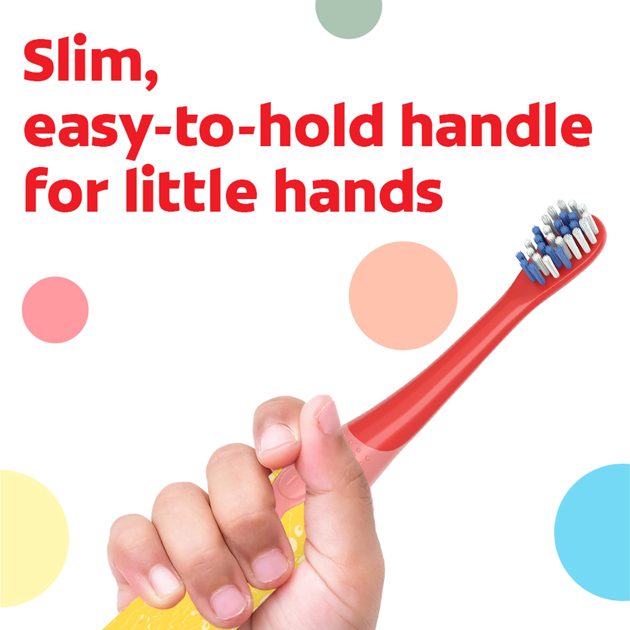 Colgate Kids mango plano ergonómico facilita tomar