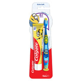 Cepillo Colgate Kids Minion suave para niños, limpieza cómoda.