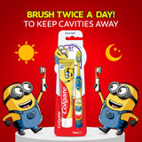Cepillo Colgate Kids Minion para uso diario y divertido.