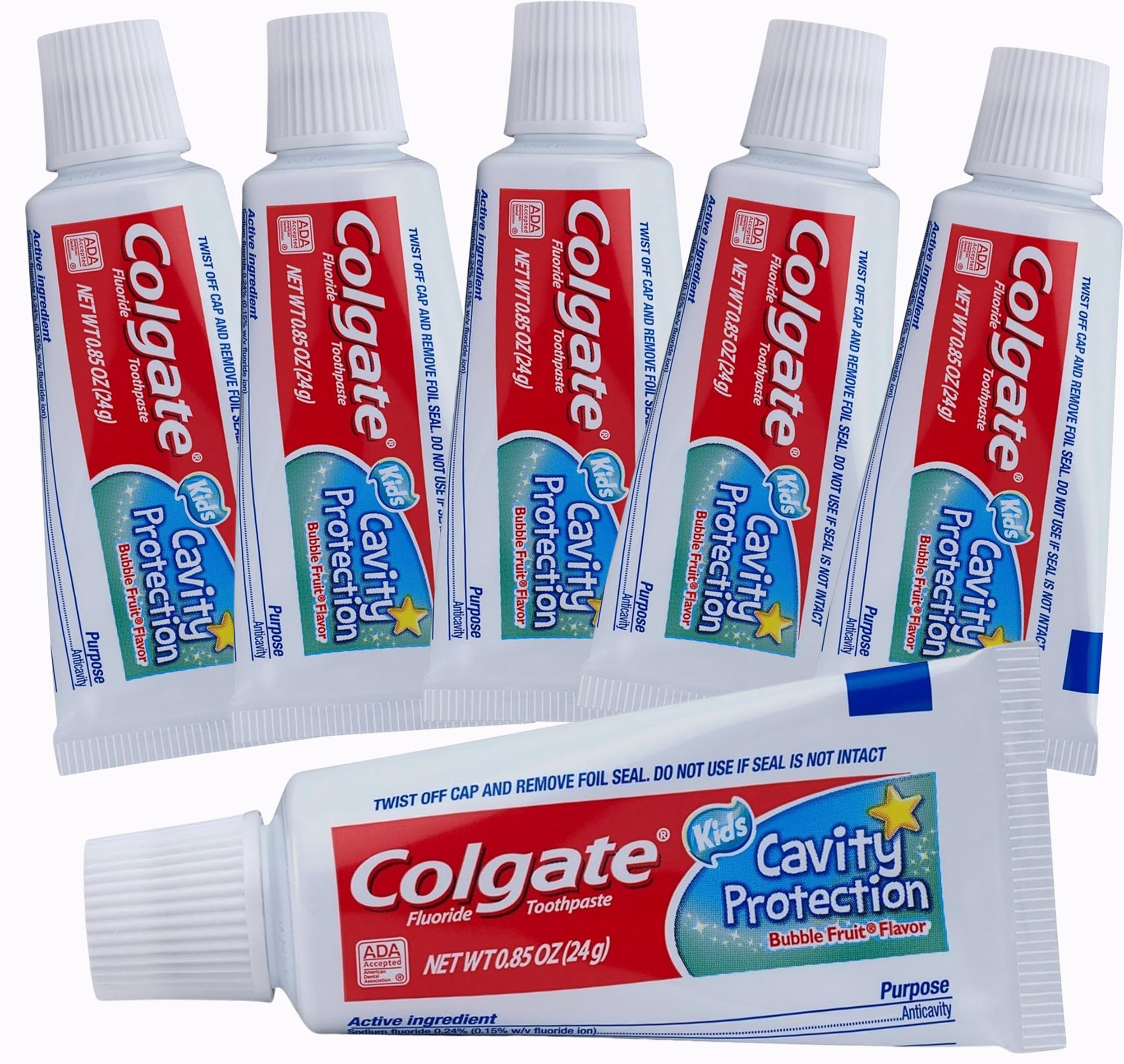 Colgate Kids: tubo de viaje con paquete de 6 para salidas diarias