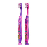 Cepillo dental infantil Colgate Kids Trolls, ideal para dientes en desarrollo.