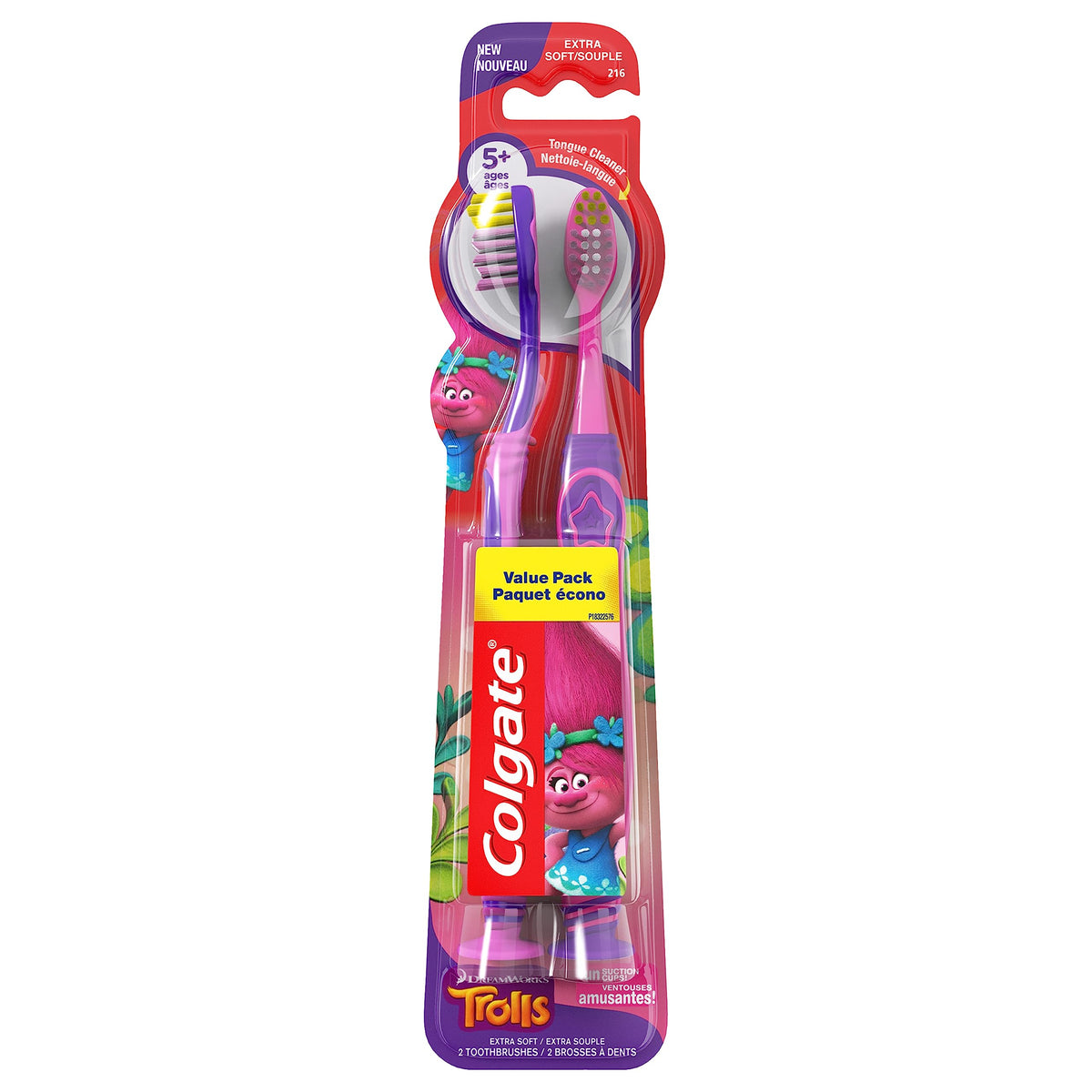 Cepillo Colgate Kids Trolls Extra Suave con diseño divertido para habitos dentales