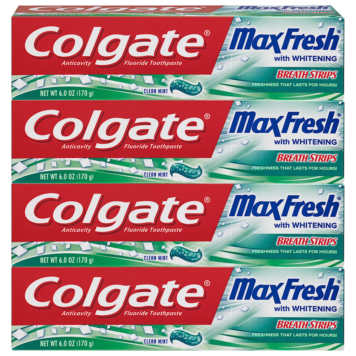 Colgate Max Fresh pasta dental tiras aliento para frescura duradera
