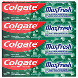 Colgate MaxFresh, tubo de pasta menta limpia, aliento fresco por horas.