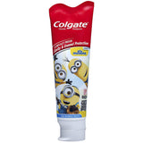 Colgate Minions pasta de dientes, visual divertido de Minions, ideal para el cepillado diario de niños.