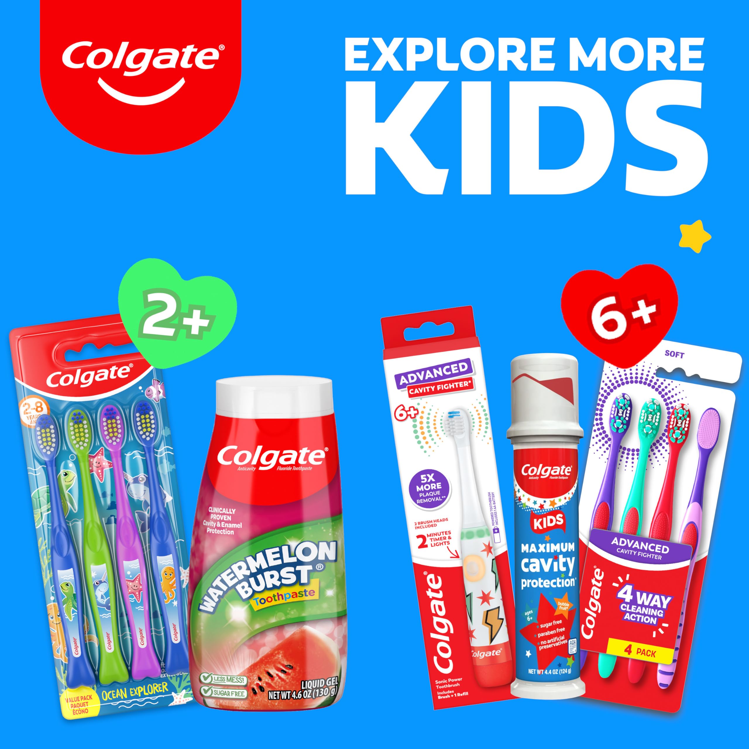 Colgate Kids cepillado diario más ordenado gracias al dosificador.