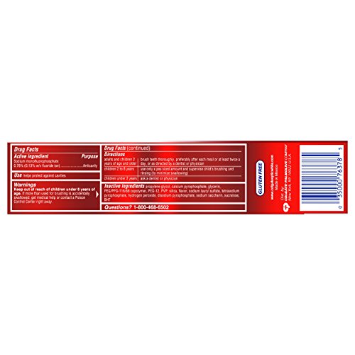 Colgate Optic White blanqueamiento con peróxido de hidrógeno para dientes.