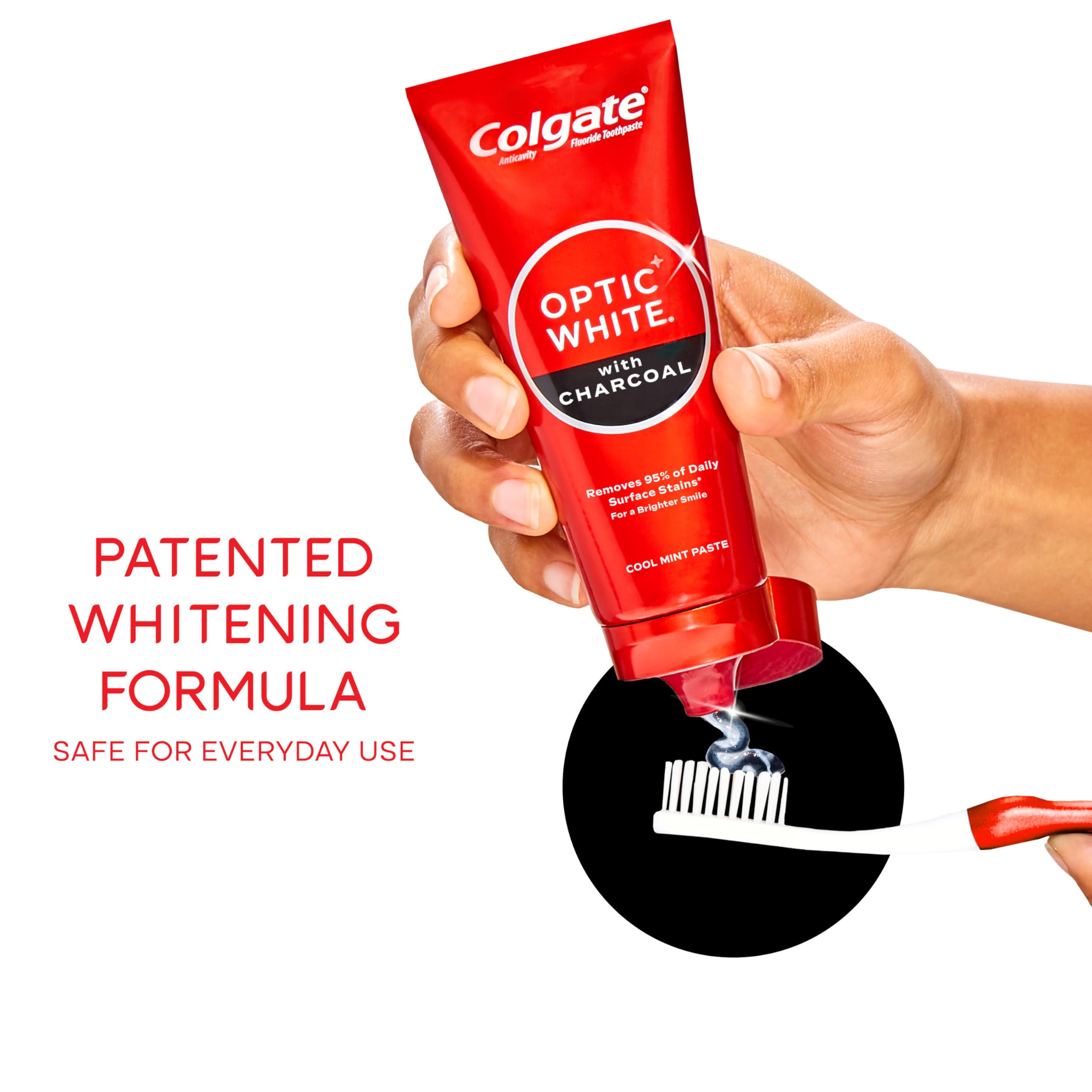 Colgate Optic White Charcoal: dentífrico sin azúcar y apto para esmalte