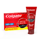 Colgate Optic White Charcoal: dos tubos de pasta para blanqueamiento diario