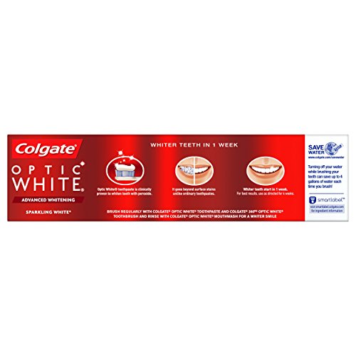 Colgate Optic White sonrisa brillante con uso constante.