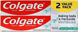 Pasta dental Colgate blanqueadora con bicarbonato de sodio y peróxido, menta fría para aliento fresco