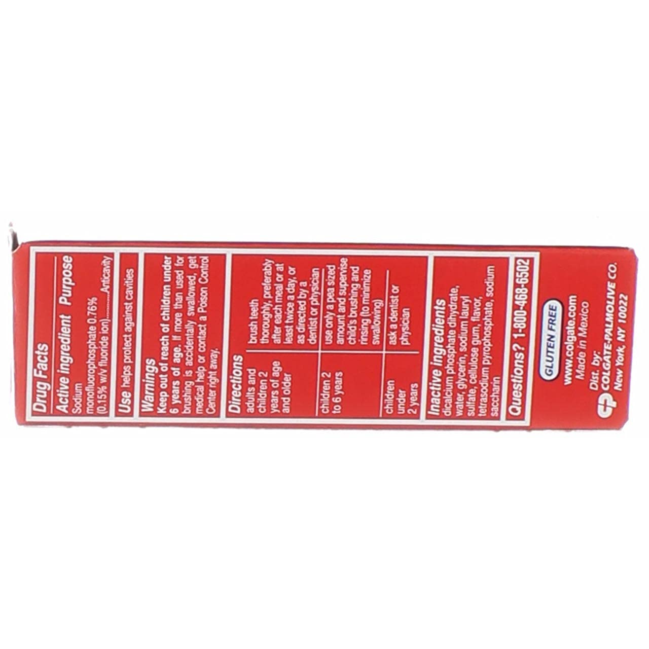 Colgate paquete de 8 pastas dentales para toda la semana