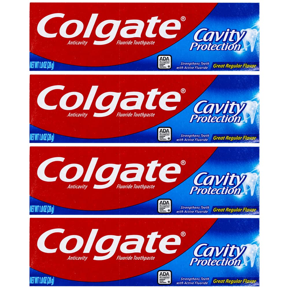 Colgate pasta dental protección contra caries, tubo de viaje de 1 oz para uso diario