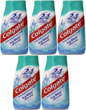 Colgate 2 en 1 Blanqueadora Icy Blast, empaque de cinco para uso diario.