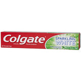 Colgate Sparkling White: empaque práctico para casa o viaje.