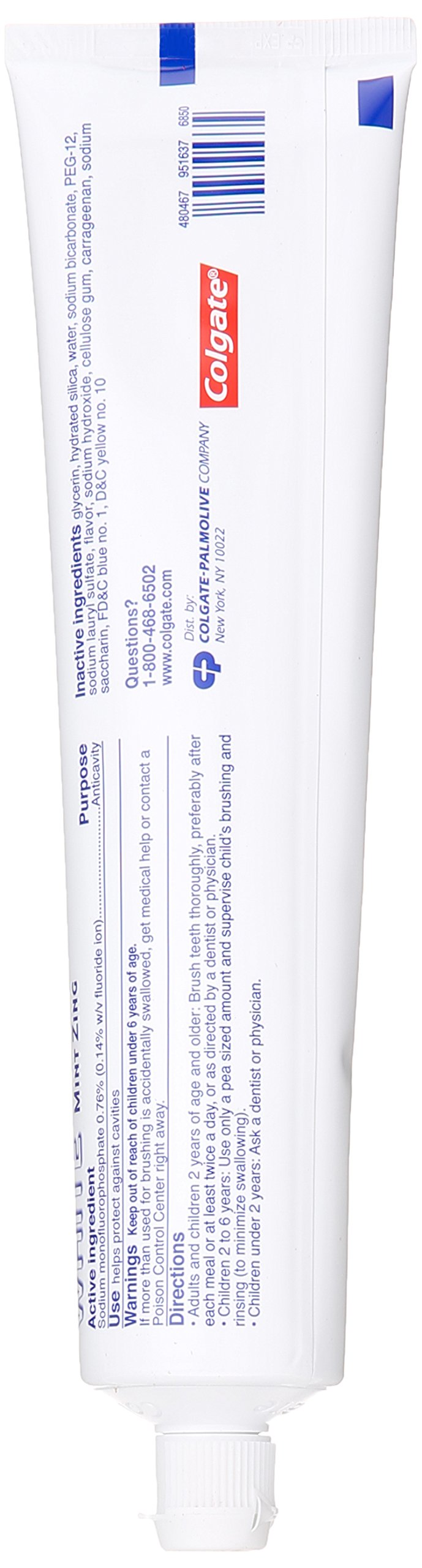 Aceites esenciales de menta natural en Colgate Sparkling White para sensación refrescante.