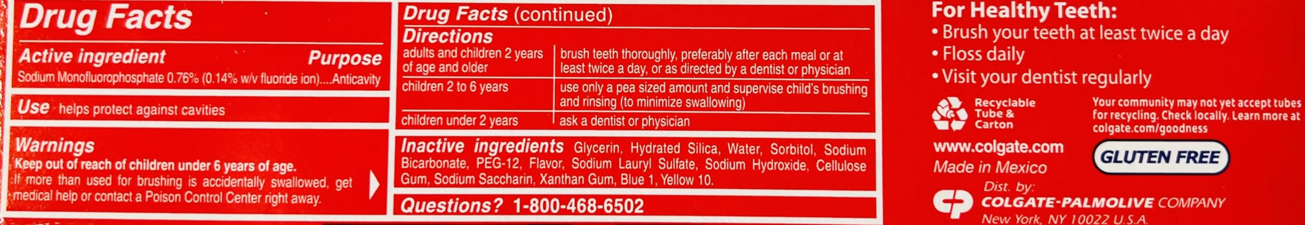 Colgate Sparkling White textura cremosa con menta para una experiencia de cepillado suave