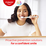 Colgate Total Prevención Activa Clean Mint, tubo de pasta, protege contra manchas y da brillo a la sonrisa.