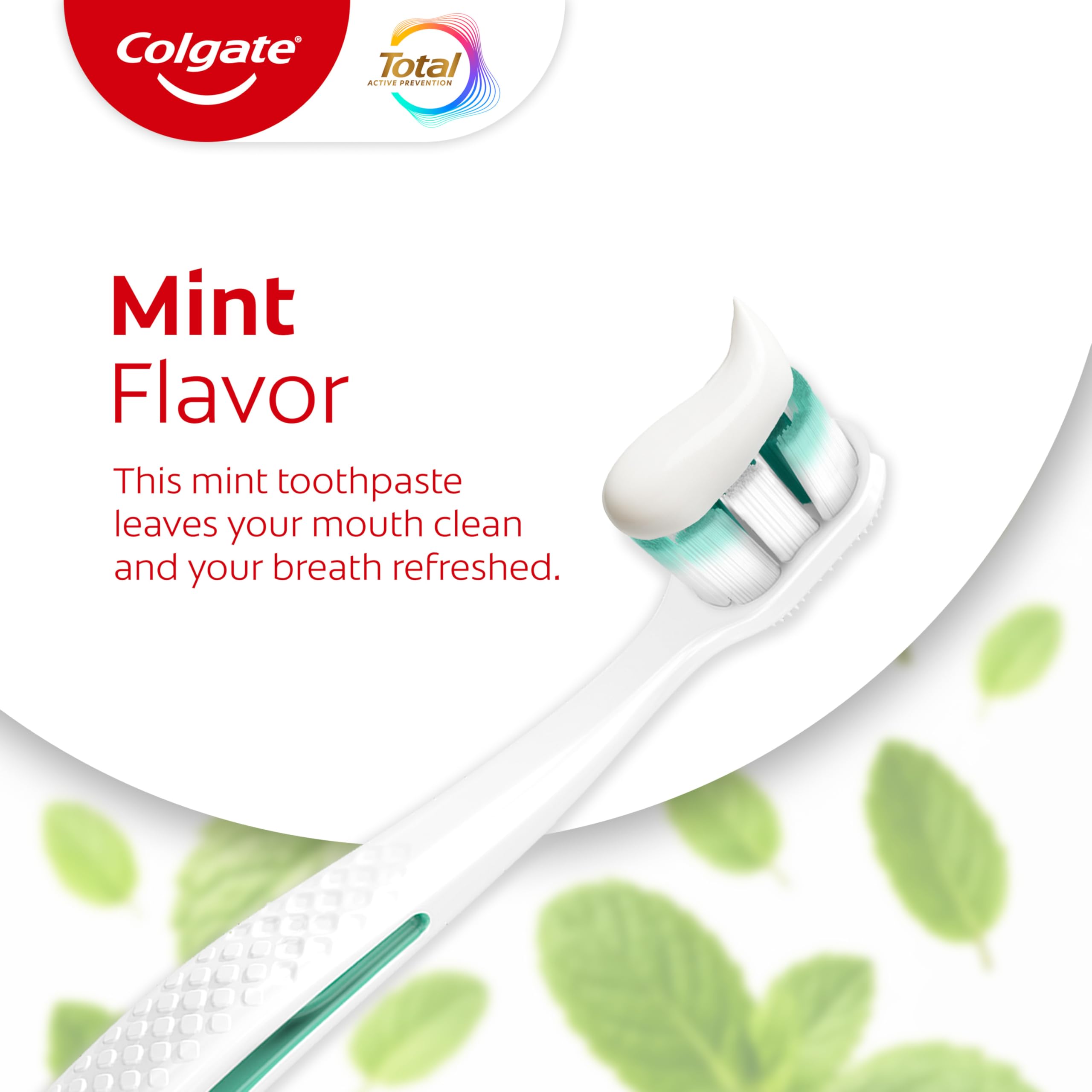 Colgate Total Prevención Activa Clean Mint, tubo de pasta, aliento fresco todo el día.