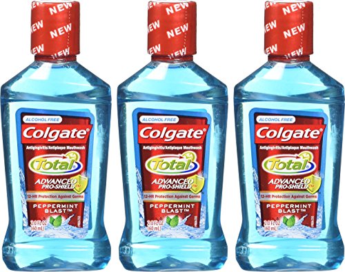 Colgate Total Advanced Pro-Sheild Peppermint Blast, uso diario para una frescura constante.