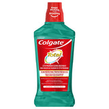 Colgate Total Advanced Pro-Shield enjuague bucal sabor menta, botella, protección 12 horas.